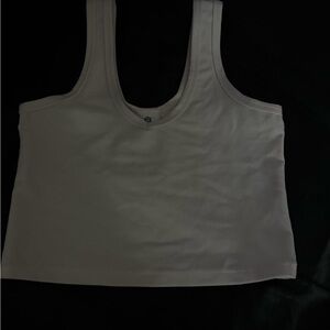 Zine Clothing White Ribbed Tank Top